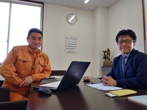 ダイヤ冷ケース・太田社長様と松川
